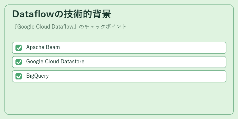 Dataflowの技術的背景