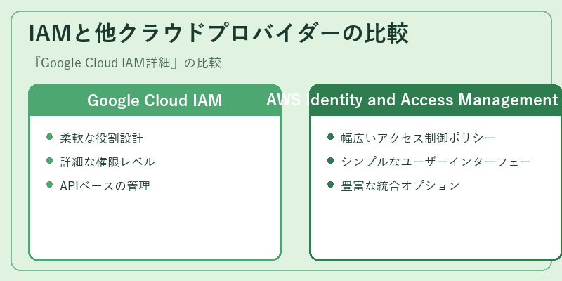 IAMと他クラウドプロバイダーの比較