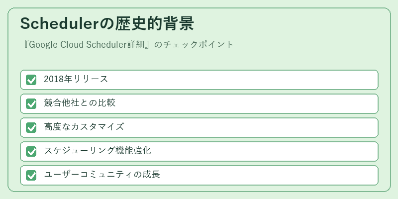 Schedulerの歴史的背景