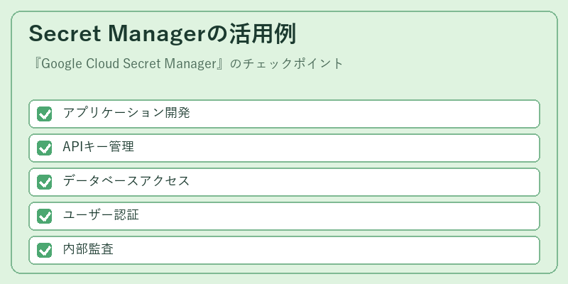 Secret Managerの活用例