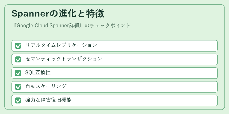 Spannerの進化と特徴