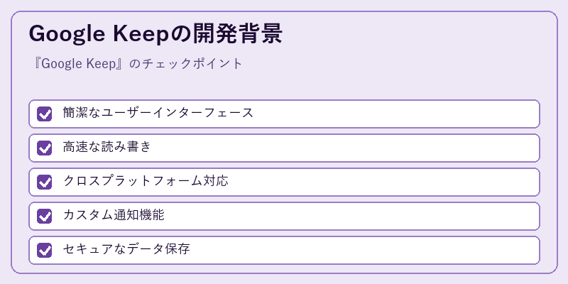 Google Keepの開発背景