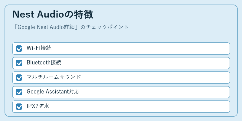 Nest Audioの特徴