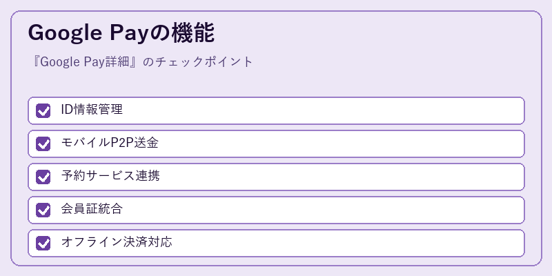 Google Payの機能