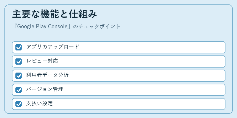 主要な機能と仕組み