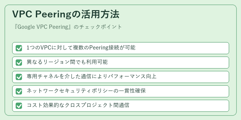 VPC Peeringの活用方法