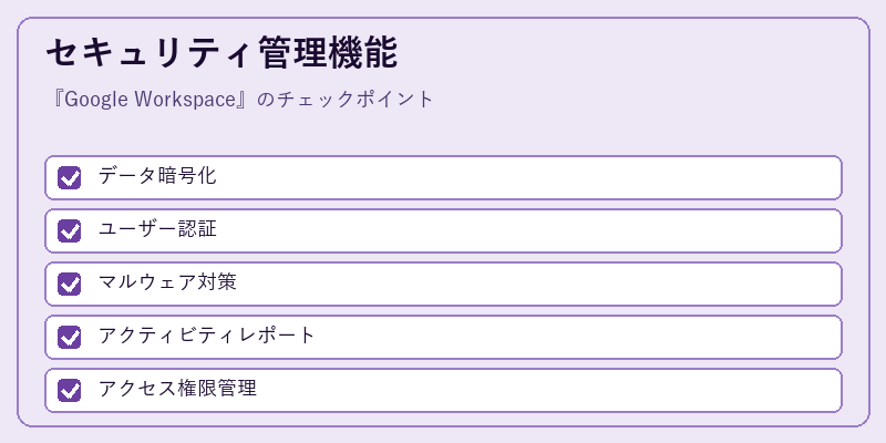 セキュリティ管理機能