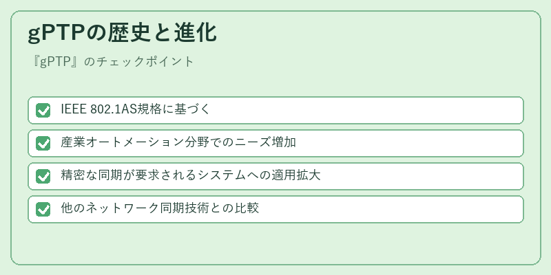 gPTPの歴史と進化