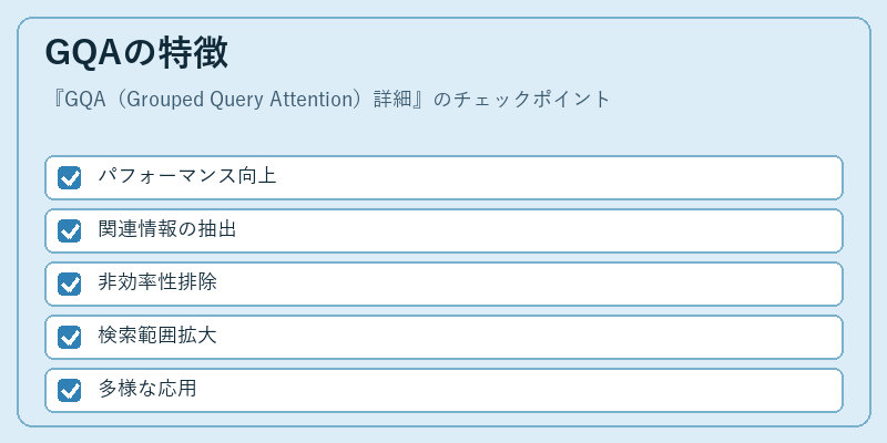GQAの特徴
