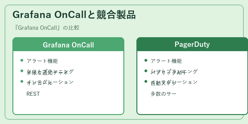 Grafana OnCallと競合製品