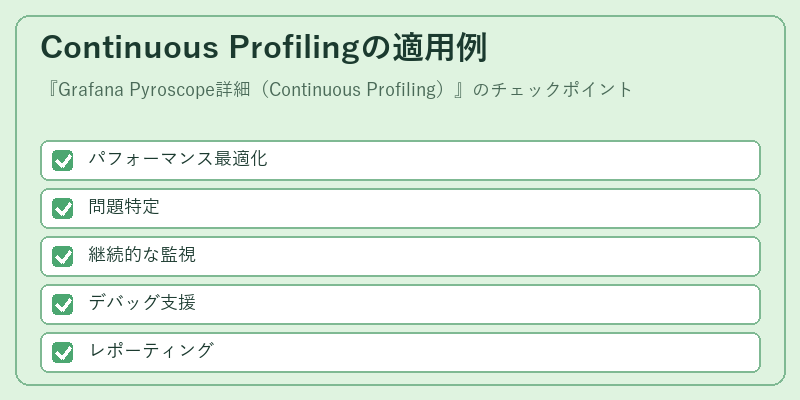 Continuous Profilingの適用例
