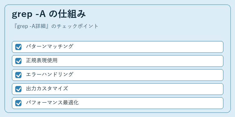grep -A の仕組み