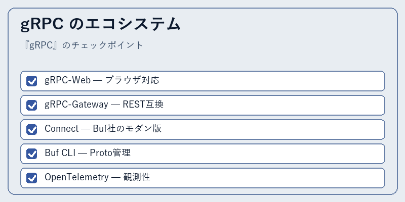 gRPC のエコシステム