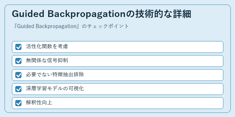 Guided Backpropagationの技術的な詳細