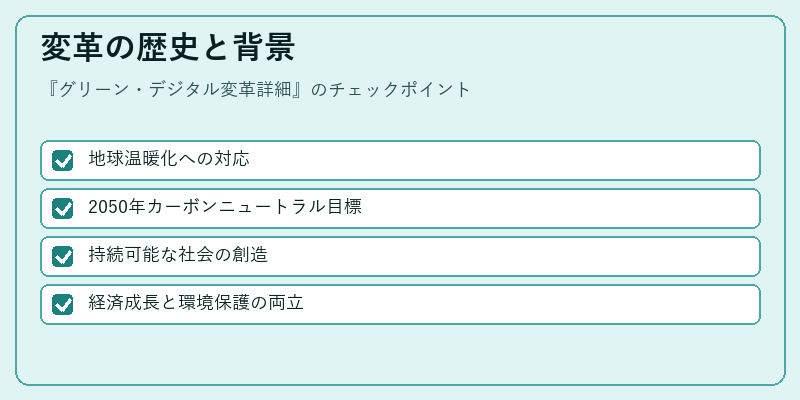 変革の歴史と背景