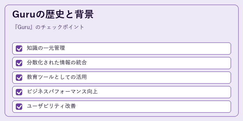 Guruの歴史と背景