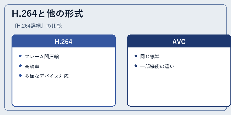 H.264と他の形式