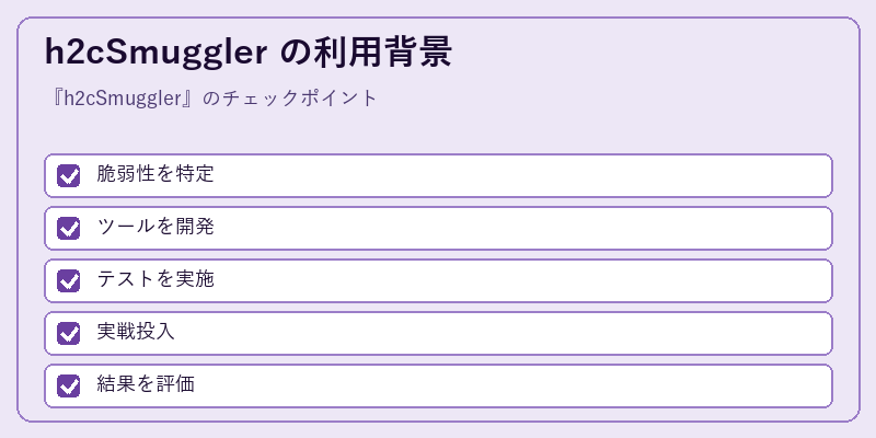 h2cSmuggler の利用背景