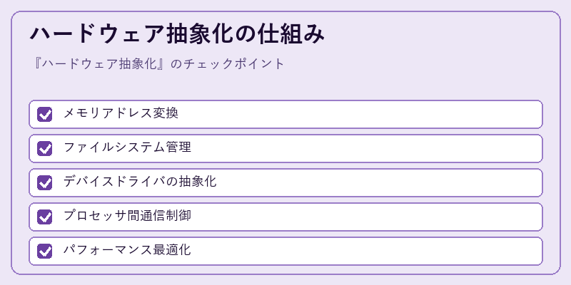 ハードウェア抽象化の仕組み