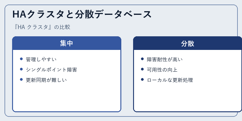 HAクラスタと分散データベース