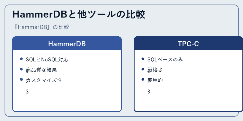 HammerDBと他ツールの比較