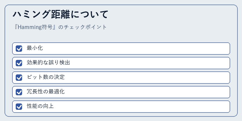 ハミング距離について