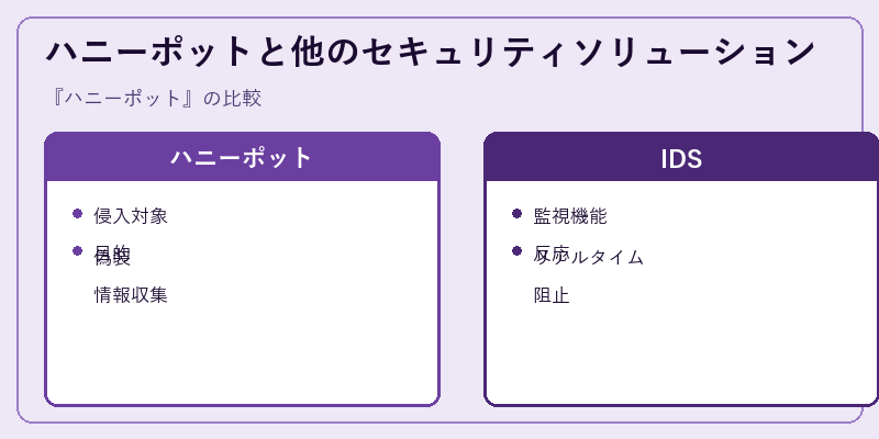 ハニーポットと他のセキュリティソリューション