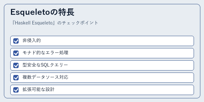 Esqueletoの特長