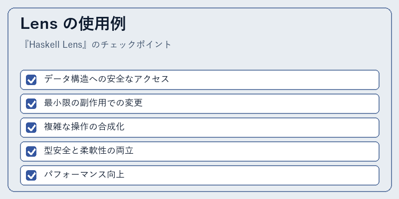 Lens の使用例