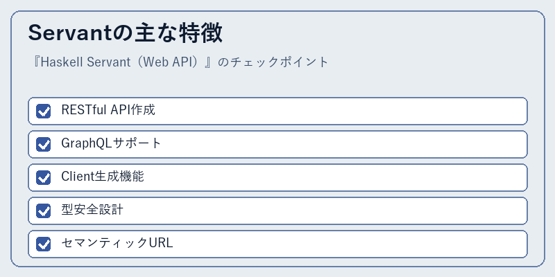 Servantの主な特徴
