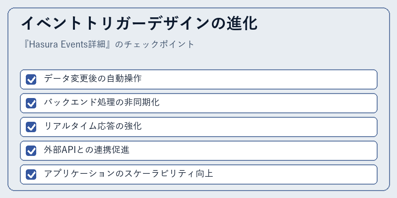 イベントトリガーデザインの進化