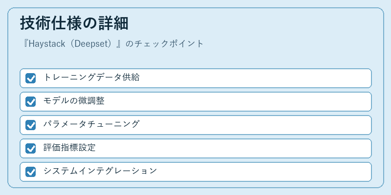 技術仕様の詳細