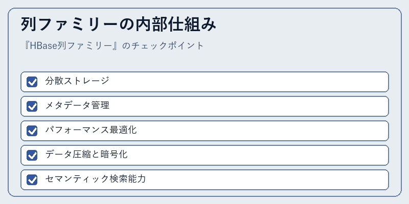 列ファミリーの内部仕組み