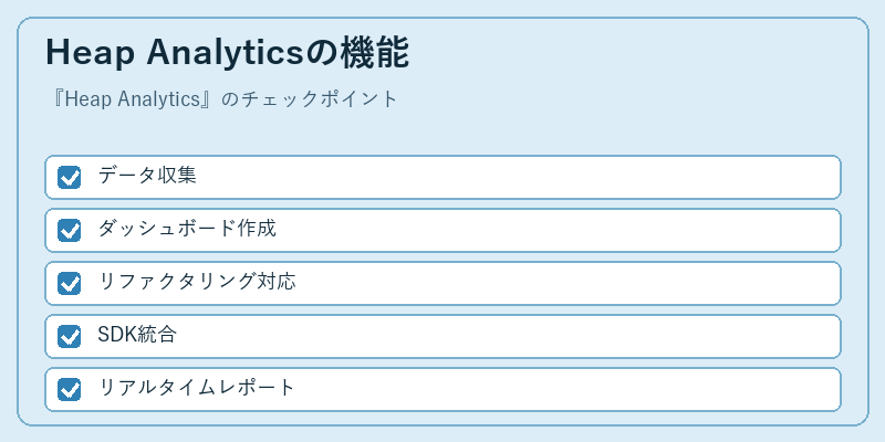 Heap Analyticsの機能