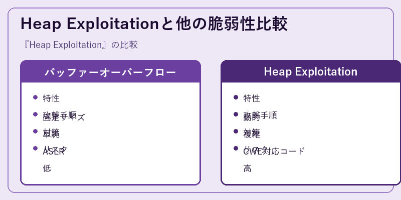 Heap Exploitationと他の脆弱性比較