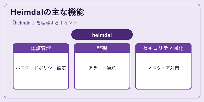 Heimdalの主な機能