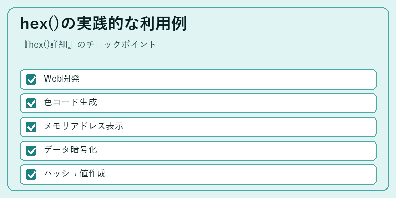 hex()の実践的な利用例