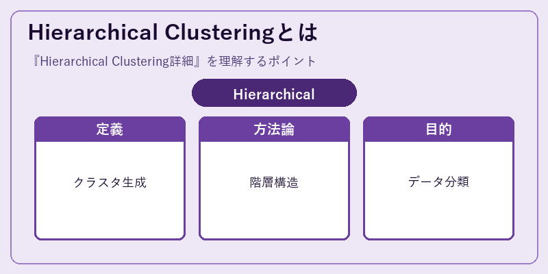 Hierarchical Clusteringとは