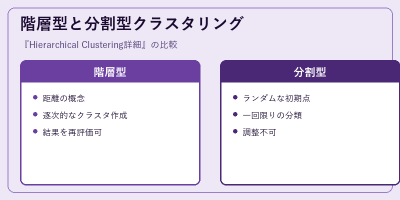 階層型と分割型クラスタリング