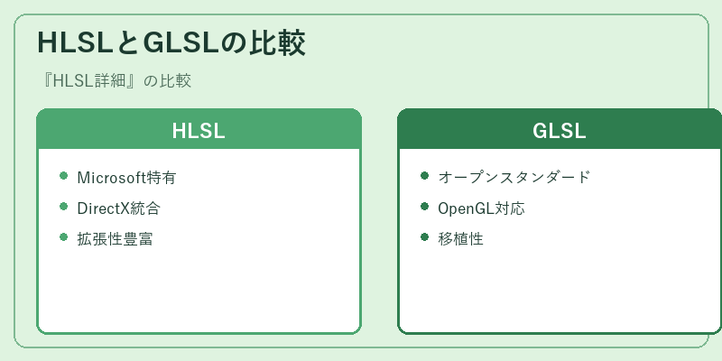 HLSLとGLSLの比較