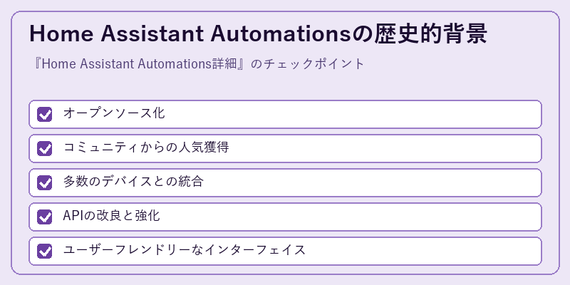 Home Assistant Automationsの歴史的背景