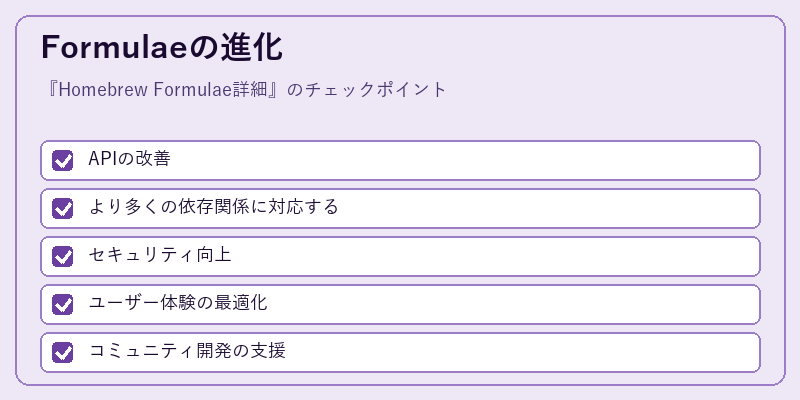Formulaeの進化
