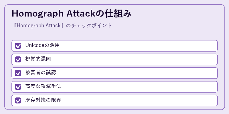Homograph Attackの仕組み