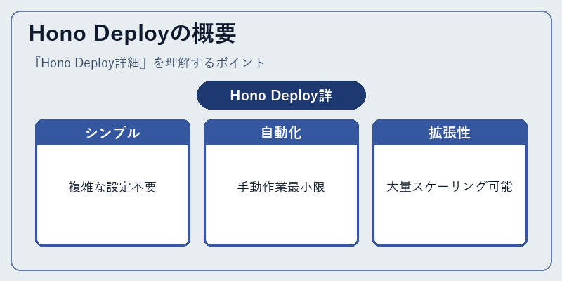Hono Deployの概要