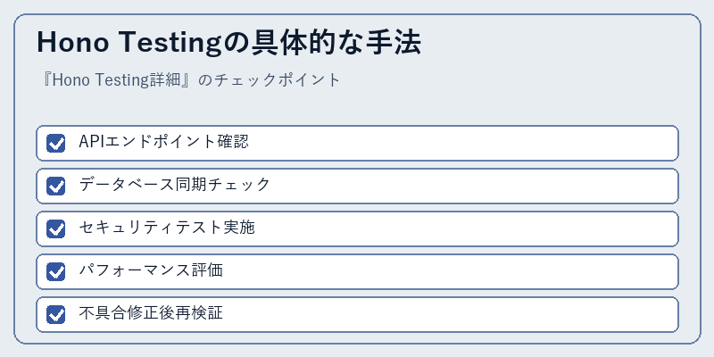Hono Testingの具体的な手法