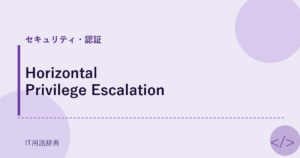 Horizontal Privilege Escalation アイキャッチ
