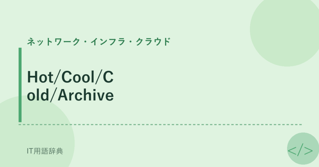 Hot/Cool/Cold/Archive アイキャッチ