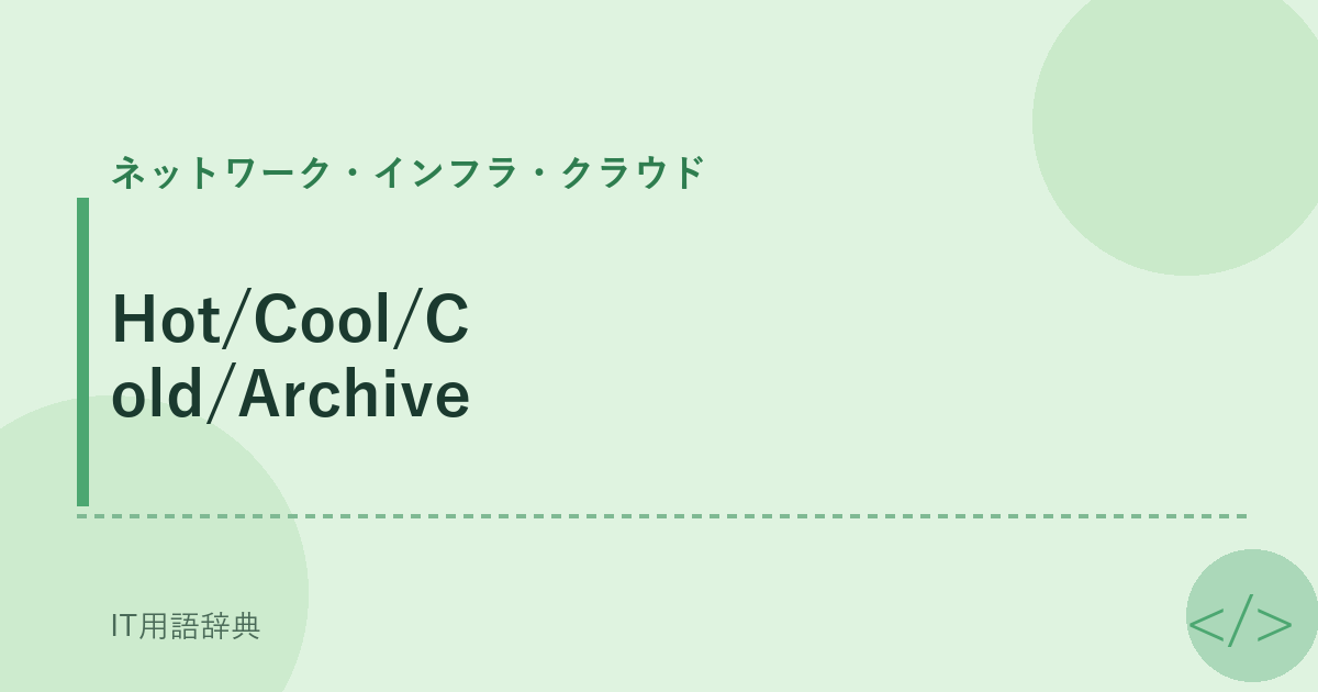 Hot/Cool/Cold/Archive アイキャッチ