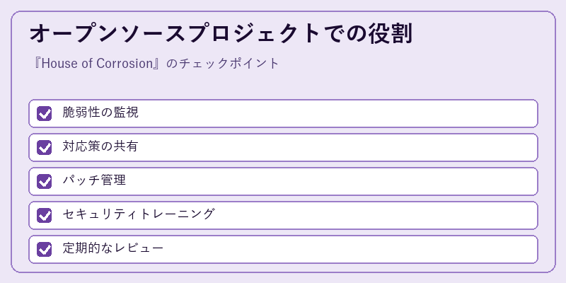 オープンソースプロジェクトでの役割