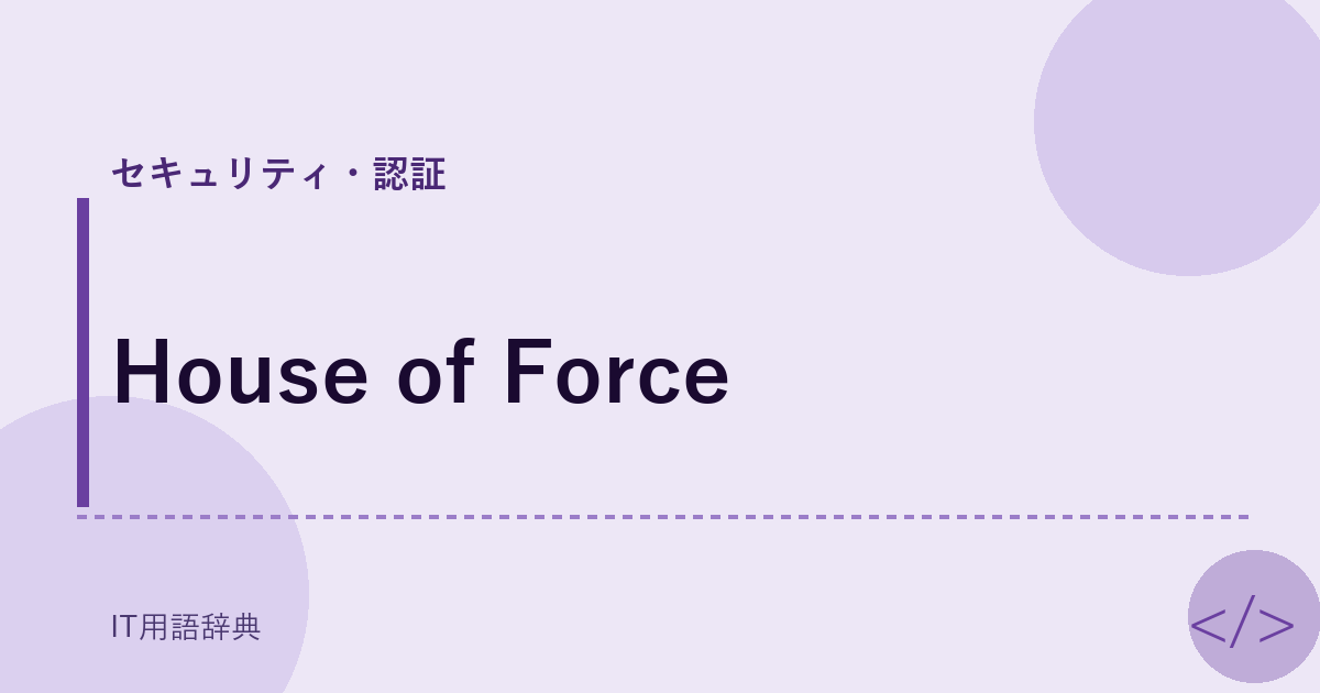 House of Force アイキャッチ